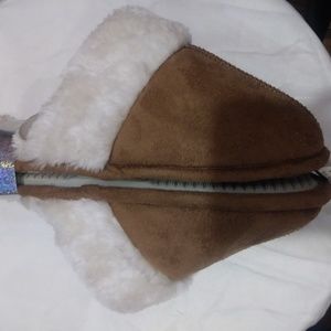 NWT-NY & COMPANY FAUX FUR COZY PLUSH SLIPPERS SZ M